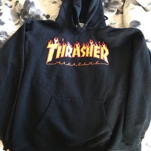 Black thrashed jacket
